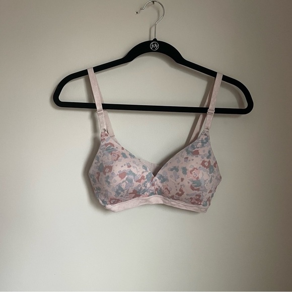Warner's Other - Warner's Pink and Blue Bra with Underwire Support